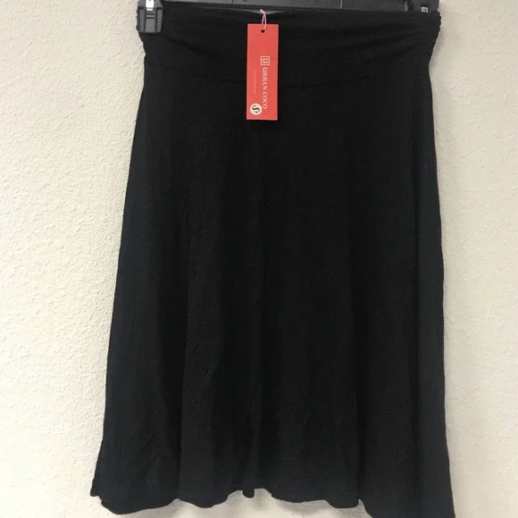 Urban Coco Womens SMALL Basic Versatile Stretchy Flared Casual Mini Skat… - Picture 4 of 4